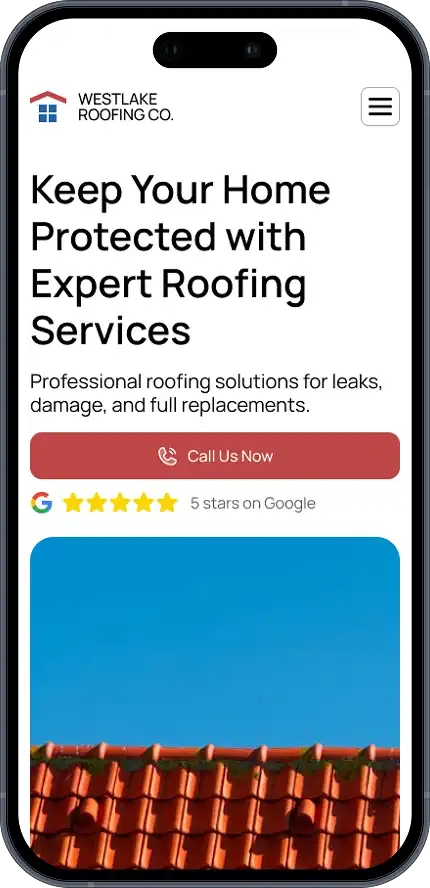 Website on a mobile.
